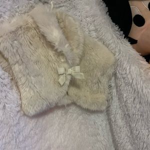 Nice furry vest for girl